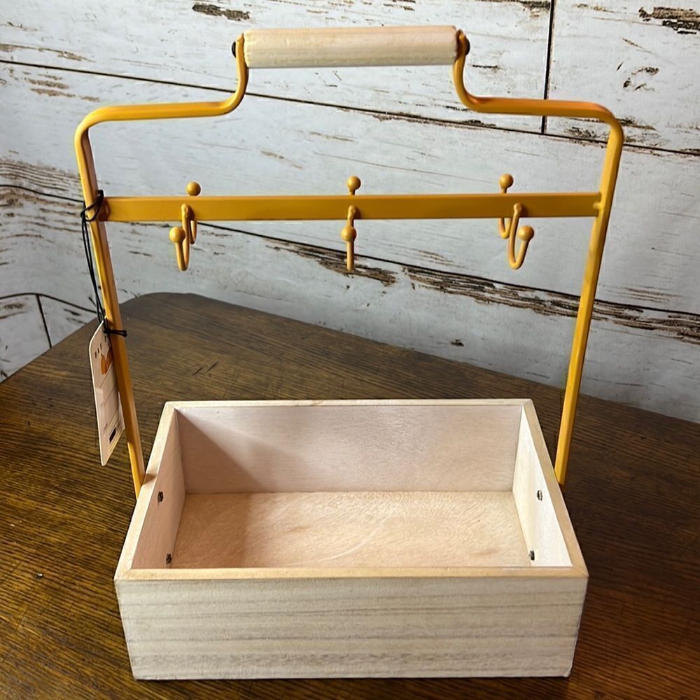 NWT Rae Dunn ‘Pumpkin Spice’ 6-Cup Rack & Coffee Station - Picture 2 of 4